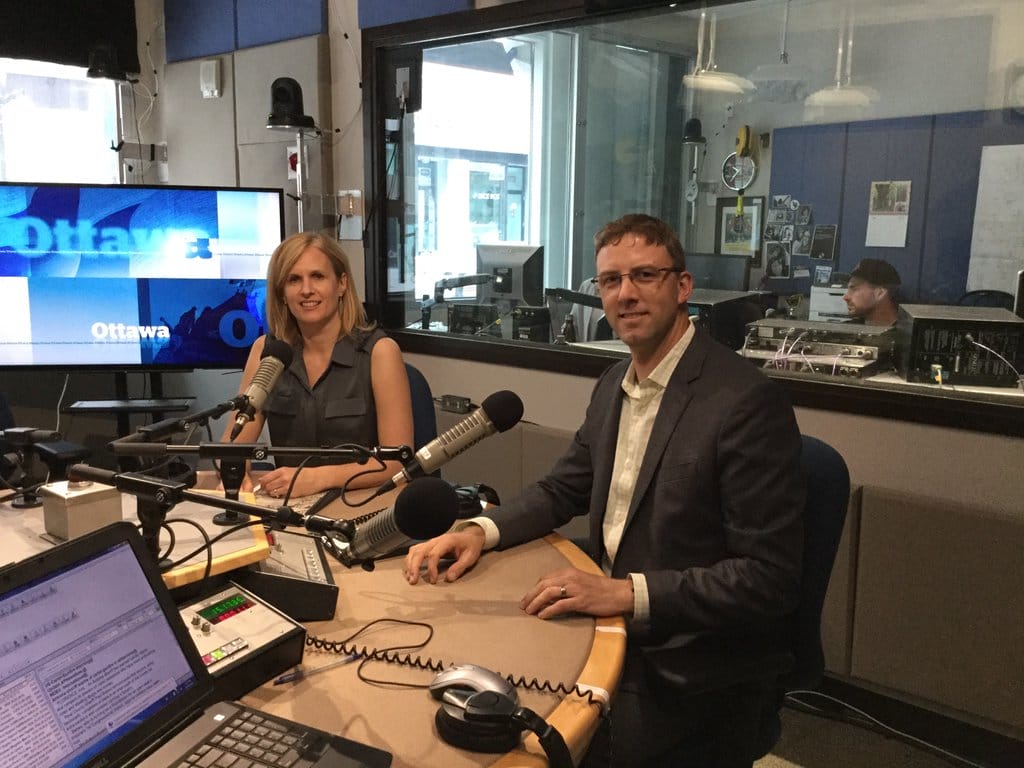 Andrew Mackinnon leads a night walk for the Capital Illumination Plan